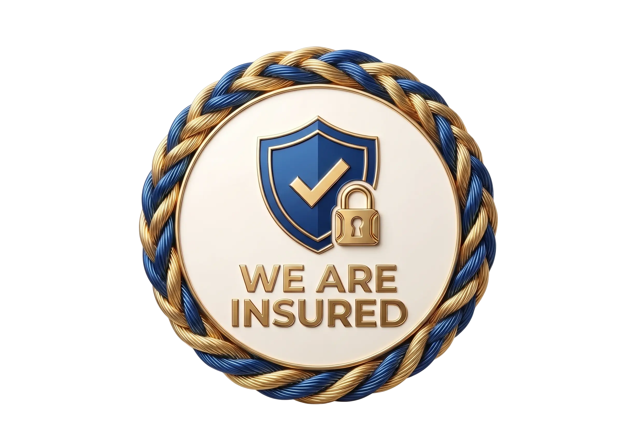We are insured badge